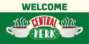 Targa in metallo Friends - Welcome to Central Perk