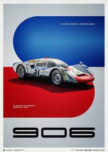 Stampa d'arte Porsche 906 - 12 Hours Of Sebring - 1970, Automobilist