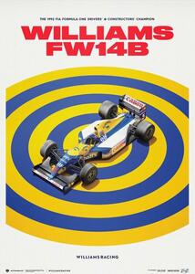 Stampa d'arte Williams Racing - Fw14b - F1 World Drivers' Champion - 1992, Automobilist