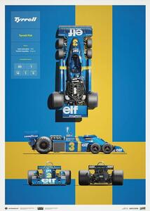 Stampa d'arte Tyrrell - P34 - Blueprint - 1976, Automobilist