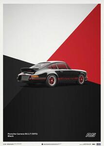 Stampa d'arte Porsche 911 Rs - Black - Limited Poster, Automobilist