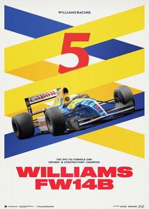 Stampa d'arte Williams Racing - Red Five - F1 World Drivers' Constructors' Champion - 1992, Automobilist