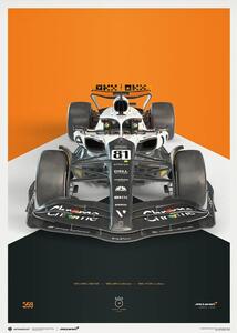 Stampa d'arte McLaren Formula 1 Team - Oscar Piastri - The Triple Crown Livery - 60th Anniversary - 2023, Automobilist