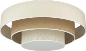 Duolla - Plafoniera LED LUNETA LED/26W/230V diametro 60 cm 4000K color crema/marrone