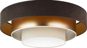 Duolla - Plafoniera LED LUNETA LED/26W/230V diametro 60 cm 4000K marrone/oro