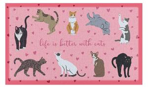 Zerbino 40x70 cm Life Is Better With Cats – Artsy Doormats