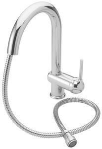 Argo Rubinetterie Miscelatore Cucina con Doccetta estraibile Rubinetto Monocomando colore Cromo - 2486-01
