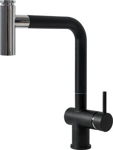 Plados Miscelatore Cucina con Doccetta estraibile Rubinetto Monocomando colore Nero UM44 - HYDRA