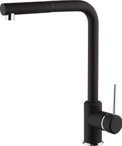Argo Miscelatore Cucina con Doccetta Estraibile Rubinetto Monocomando colore Nero Opaco - 2385 J India