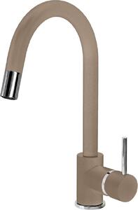 Plados Miscelatore Cucina con Doccetta estraibile Rubinetto Monocomando finitura Ultragranit colore Tartufo UG72 - PUNTOBPEX