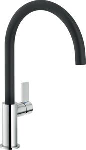 NOBILI Miscelatore Cucina Monocomando con Finitura Cromo lucido e Mora opaco - FL96113NC