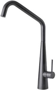 Plados Miscelatore Cucina Rubinetto Monocomando Lavello a Canna Alta finitura Ultragranit colore Black Matt UG70 - NEWMIX30