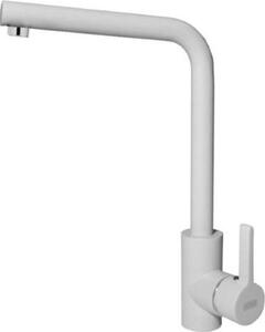 ELLECI Miscelatore Cucina Rubinetto Monocomando Lavello con Canna Alta colore Bianco - MGKS0168