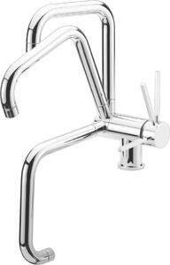 CROLLA Miscelatore Cucina Sottofinestra Rubinetto Monocomando colore Cromo - P 580L CR PURO WINDOW