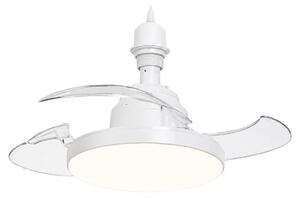 Ventilatore a soffitto, telecomando, pale retrattili, modello A