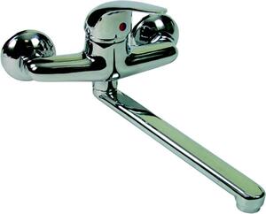 Aglaia Miscelatore lavabo Rubinetto bagno da Parete Monocomando colore Cromo - 02439 KL-311F