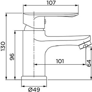 Idro Bric Miscelatore Lavabo One Cromo - SCARUB0869CR