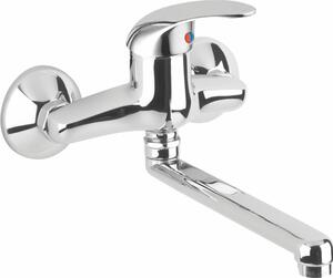 Eurorama Miscelatore lavabo Rubinetto bagno da Parete Monocomando colore Cromo - 570400KE1
