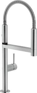 NOBILI Miscelatore Monocomando con canna girevole e Doccetta 50 cm Acciaio Inox - MV92300/50IX