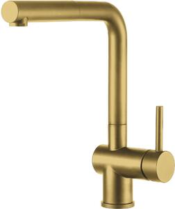 Plados Miscelatore Monocomando con Doccetta estraibile Rubinetto Cucina colore Oro - Nemo