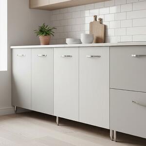 AZUR LINE Mobile Lavello Cucina Sottolavello 80x50x85h cm colore Bianco - BFS80KIT