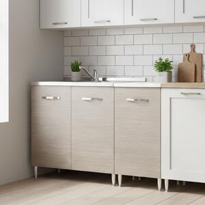 AZUR LINE Mobile Lavello Cucina Sottolavello 120x50x85h cm colore Larice - LGST120KIT