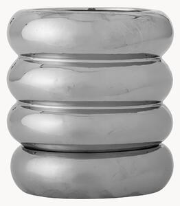 Vaso con piattino in gres Shine