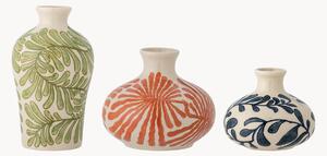 Set di 3 vasi in gres dipinti a mano Fauni, alt. 16 cm
