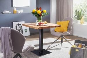 Tavolo da pranzo bordo 80 x 75 x 75 cm Tavolo da pranzo in legno massiccio di acacia | Wohnling