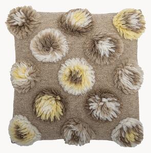 Cuscino in lana con pompon Somma