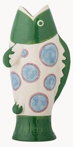 Vaso decorativo in gres dipinto a mano Irving, alt. 22 cm