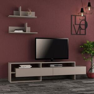 DecHome Mobile TV Contemporaneo 2 Ante Dimensioni 180x32x42 cm colore Tortora - Gara