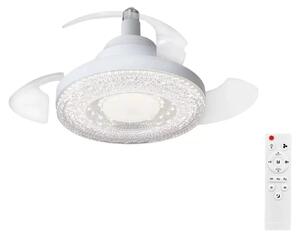 Ventilatore a soffitto, telecomando, pale retrattili, modello B
