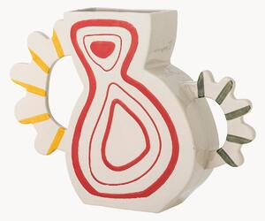 Vaso di design in gres dipinto a mano Samila, alt. 26 cm