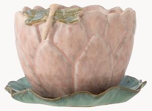Vaso con piattino in gres Jaylee