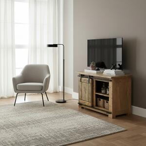 DecHome Mobile TV Industriale 1 Anta Scorrevole 2 Vani a Giorno in Legno Dimensioni 80x45x60 cm colore Marrone - Varese
