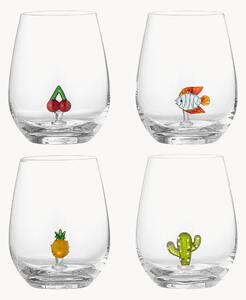Set di 4 bicchieri in vetro soffiato Misa