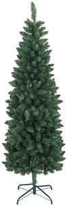 HOMCOM Albero di Natale Artificiale 180cm con 479 Rami, Design Alto e Stretto con Base Pieghevole, Verde