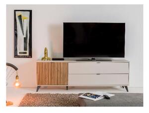 COMPOSAD Mobile TV Moderno 1 Anta Battente 2 Cassetti Dimensioni 183x41x64 cm colore Cashmere Cannetato - Ilago