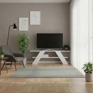 DecHome Mobile TV Moderno 1 Mensola Dimensioni 120x33,5x40 cm colore Bianco - Farfalla