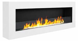 Divina Fire Camino a Bioetanolo da Parete Biocamino 120x40 colore Bianco Siena 120 - DF1200SIENAB