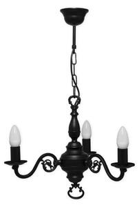 Brilagi - Lampadario a sospensione con catena IMPERO 3xE14/60W/230V nero