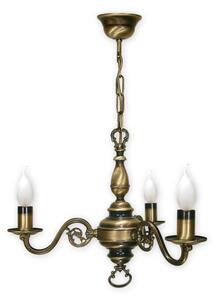 Brilagi - Lampadario a catena IMPERO 3xE14/60W/230V in ottone