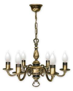 Brilagi - Lampadario a catena IMPERO 6xE14/60W/230V ottone
