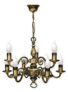 Brilagi - Lampadario a catena IMPERO 9xE14/60W/230V ottone