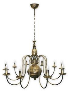 Brilagi - Lampadario a catena OPERA MAX 10xE14/60W/230V ottone