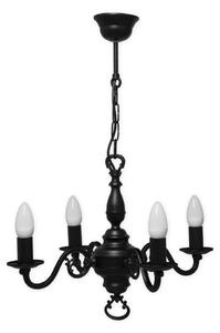 Brilagi - Lampadario a catena IMPERO 4xE14/60W/230V nero