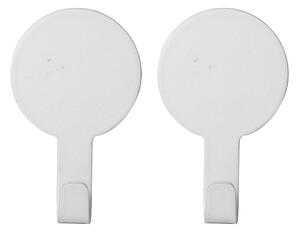 Set di ganci senza foratura bianco opaco in metallo 2 pz Fixeo – douceur d'intérieur