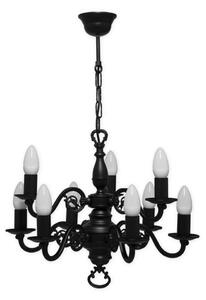 Brilagi - Lampadario a catena IMPERO 9xE14/60W/230V nero