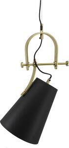 Lampada a sospensione Padiro, 20 x 21 x 54 cm - marrone - ferro - paralume inclinato con gancio